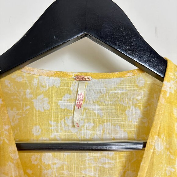 FREE PEOPLE Pappiet Midi Dress in Sunshine Combo Size Small - Picture 7 of 12